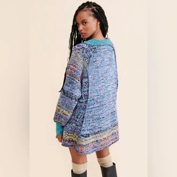 Free People Multicolor Knit Mini Dress - Picture 3 of 11